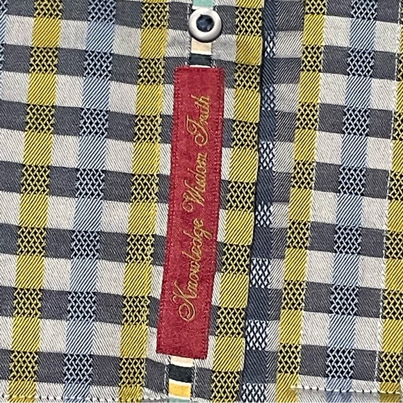 Robert Graham knowledge wisdom truth long sleeve size XL blue and gold - Picture 5 of 13